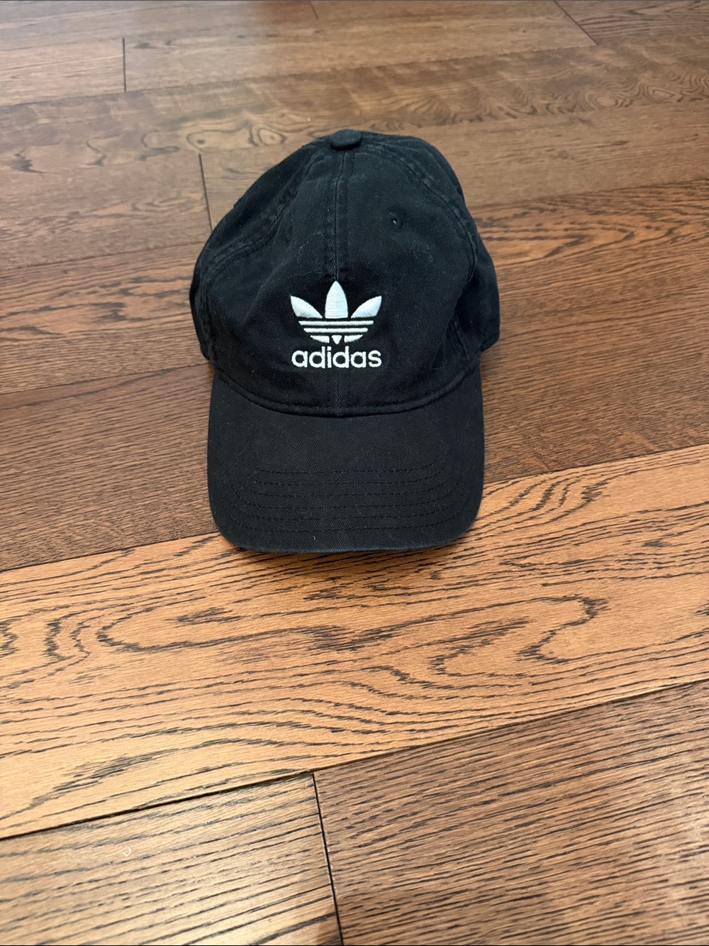 Adidas black dad cap